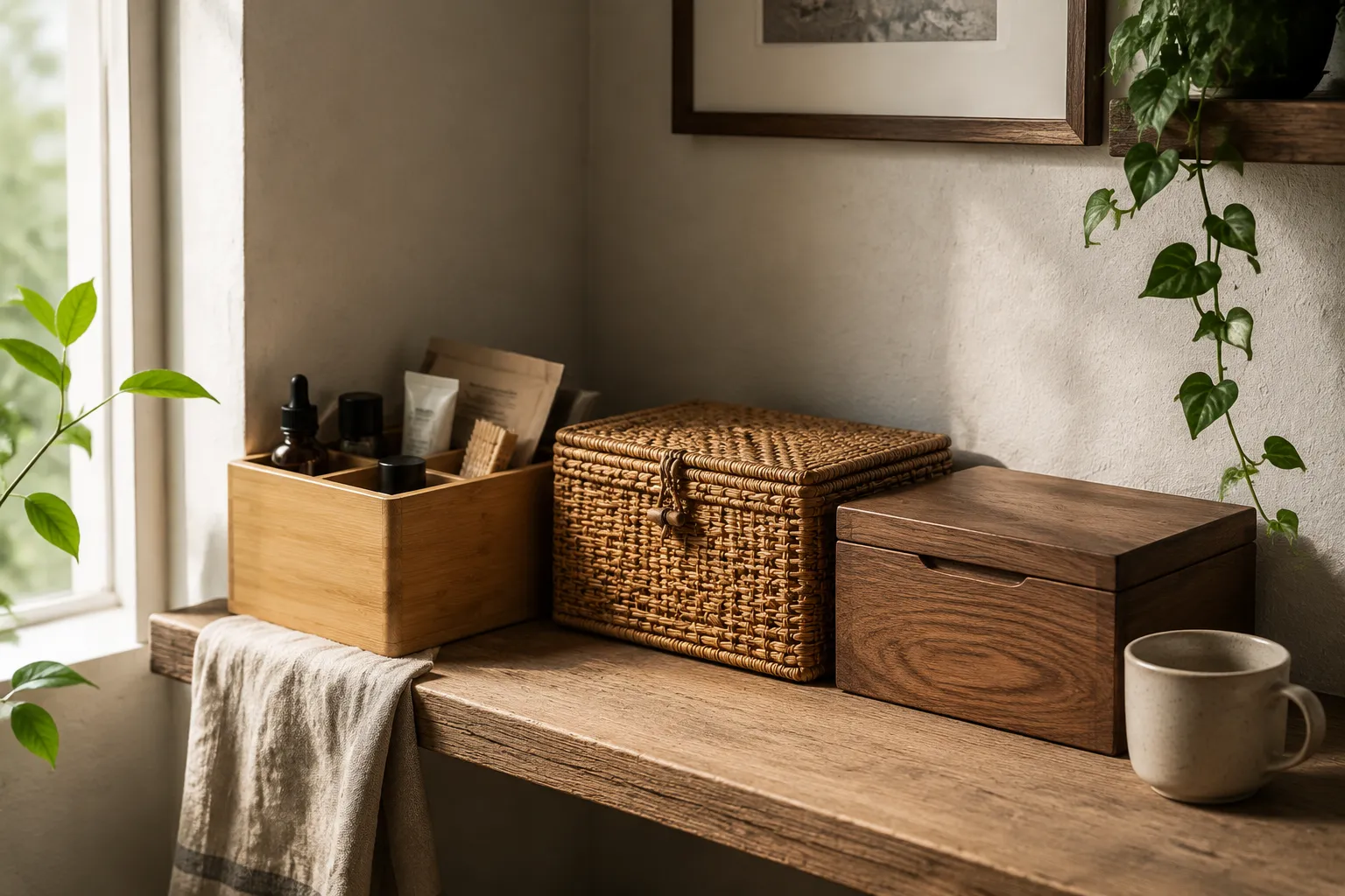 Bamboo, Rattan, or Solid Wood for Everyday Storage Pieces