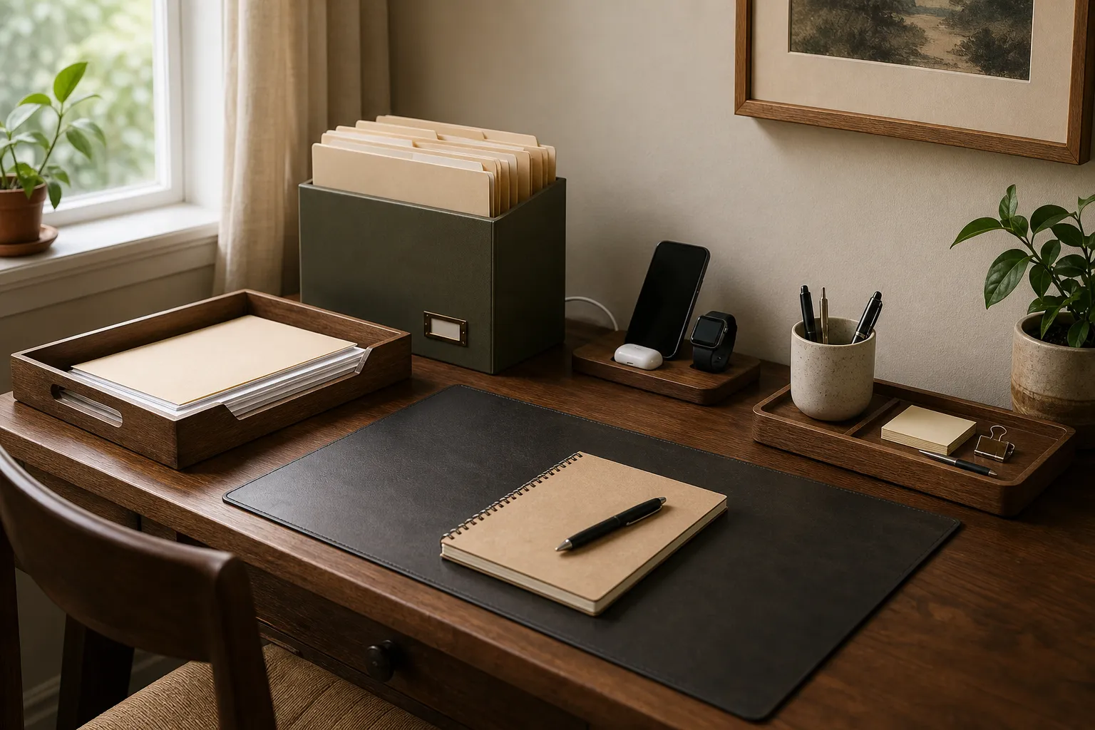 Desk Storage Ideas for Papers, Chargers, and Daily Office Tools