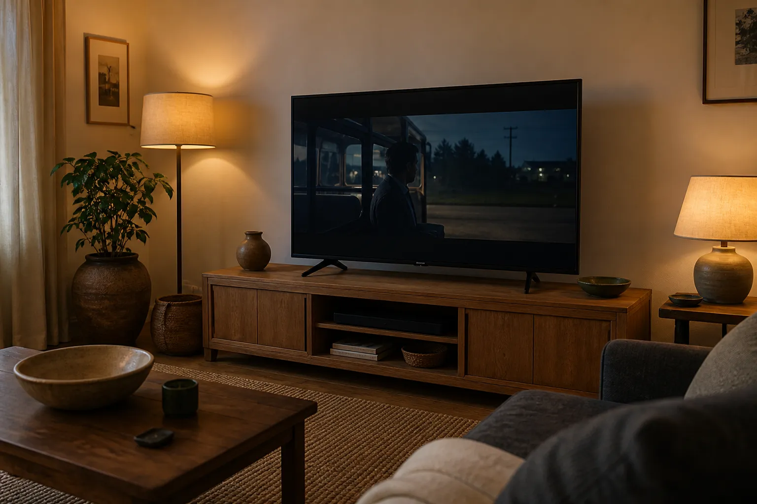 How to Place Lamps Around a TV Without Screen Glare