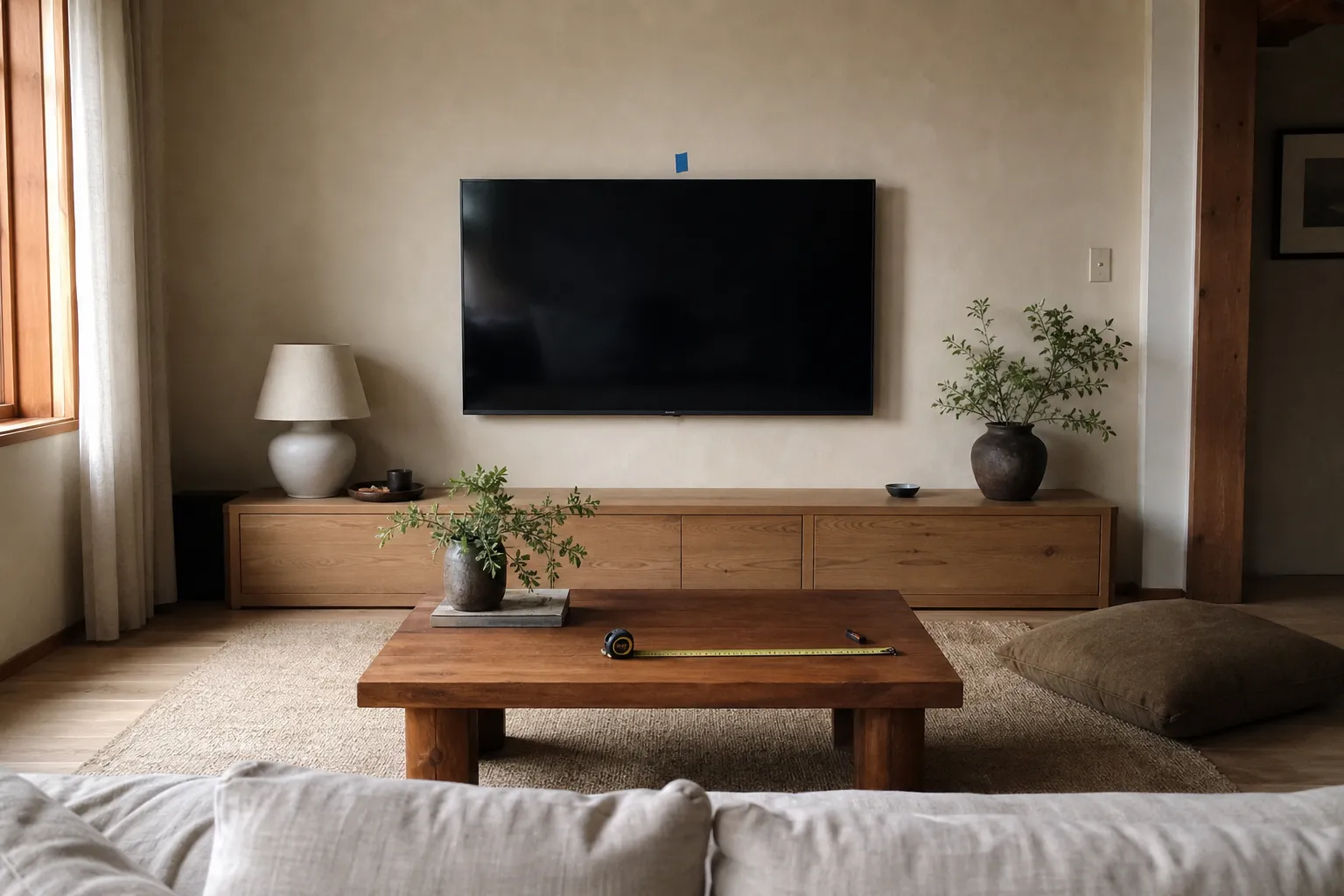 Low Living Room Furniture and TV Height: How to Avoid an Awkward Viewing Angle