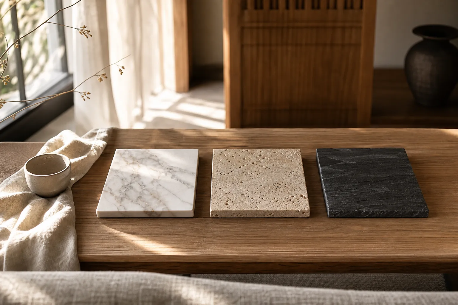 Marble, Travertine, or Slate for Small Home Objects and Surfaces