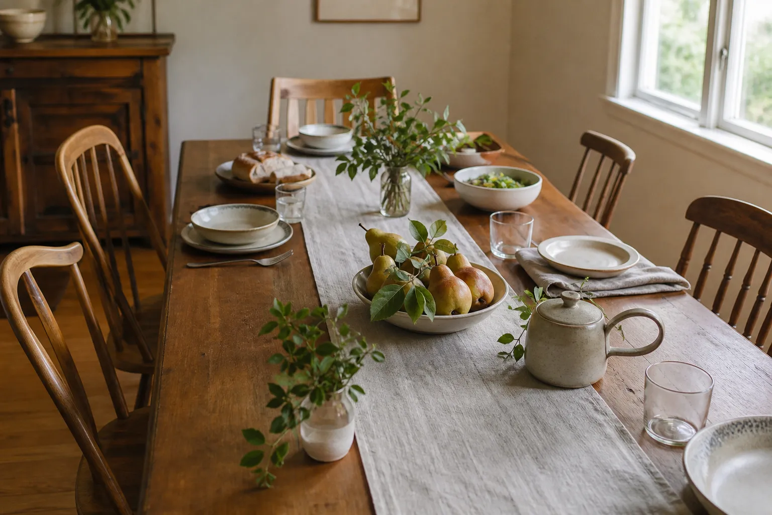 Seasonal Table Decor That Still Leaves Room to Eat