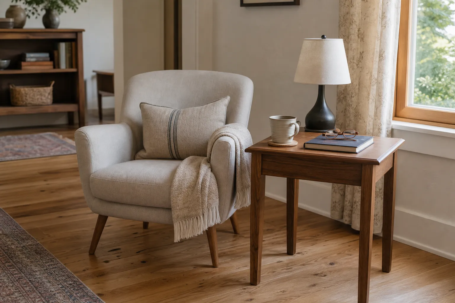 Side Table Size for a Small Sitting Area: What Needs to Fit