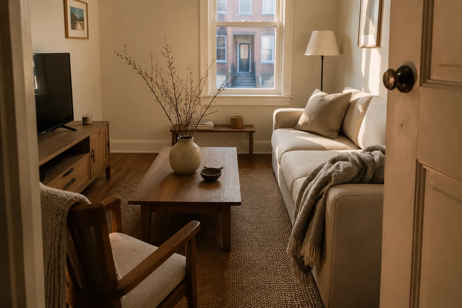 Simple Seasonal Decor for a Small Living Room