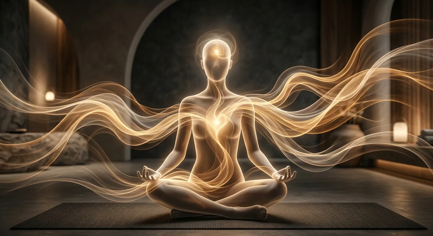 Abstract representation of body-mind connection