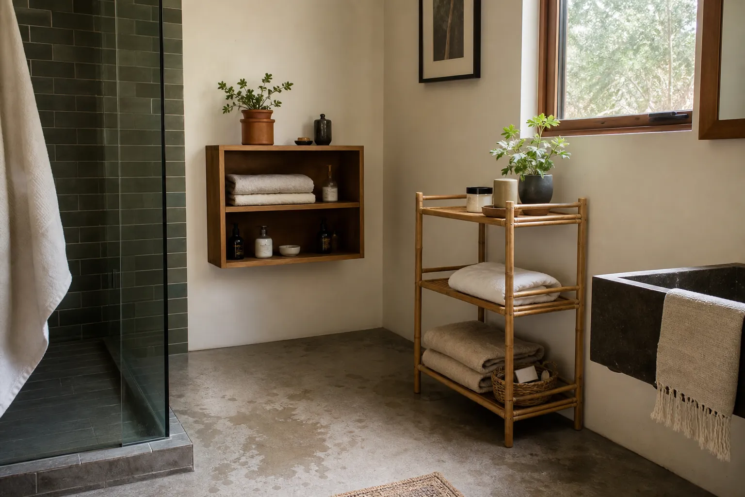 Can You Use Bamboo or Wood Storage in a Small Bathroom